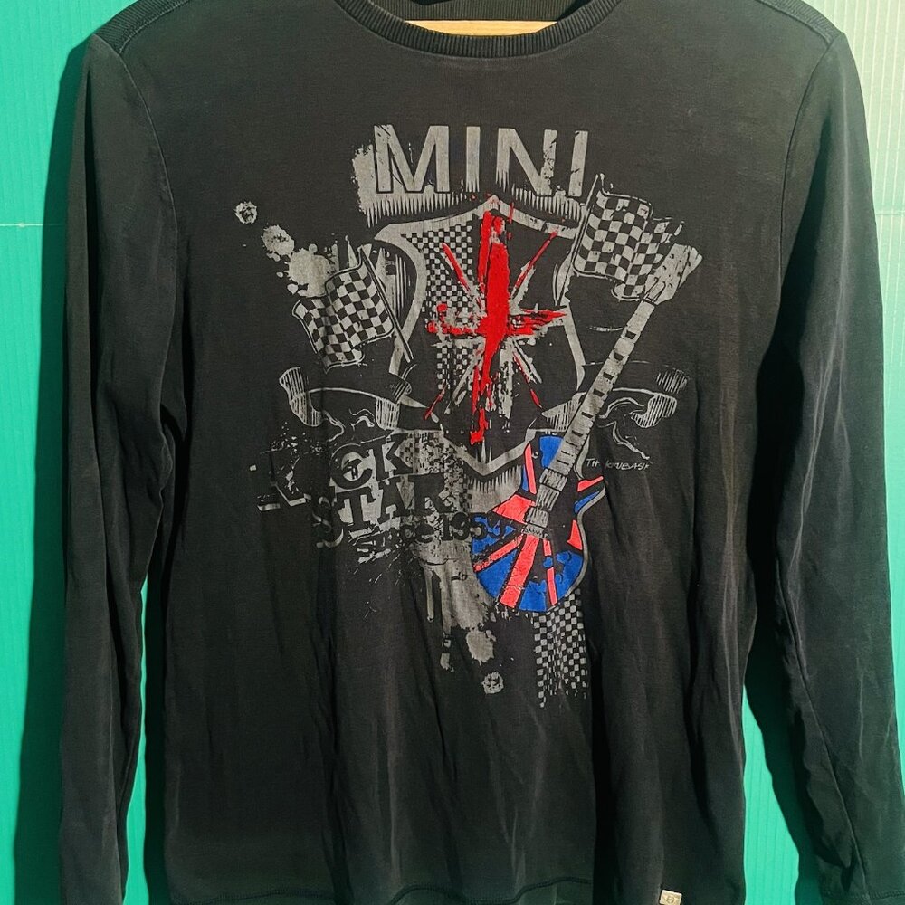 MINI Cooper “Rock Star Since 1959” Long Sleeve Graphic Shirt Men’s M Black